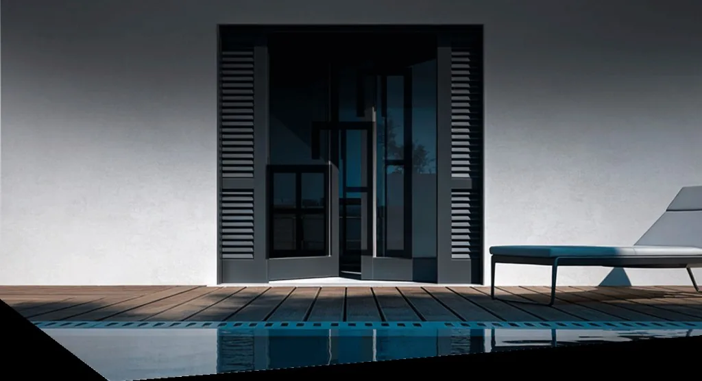Ingresso con persiane moderne ARES